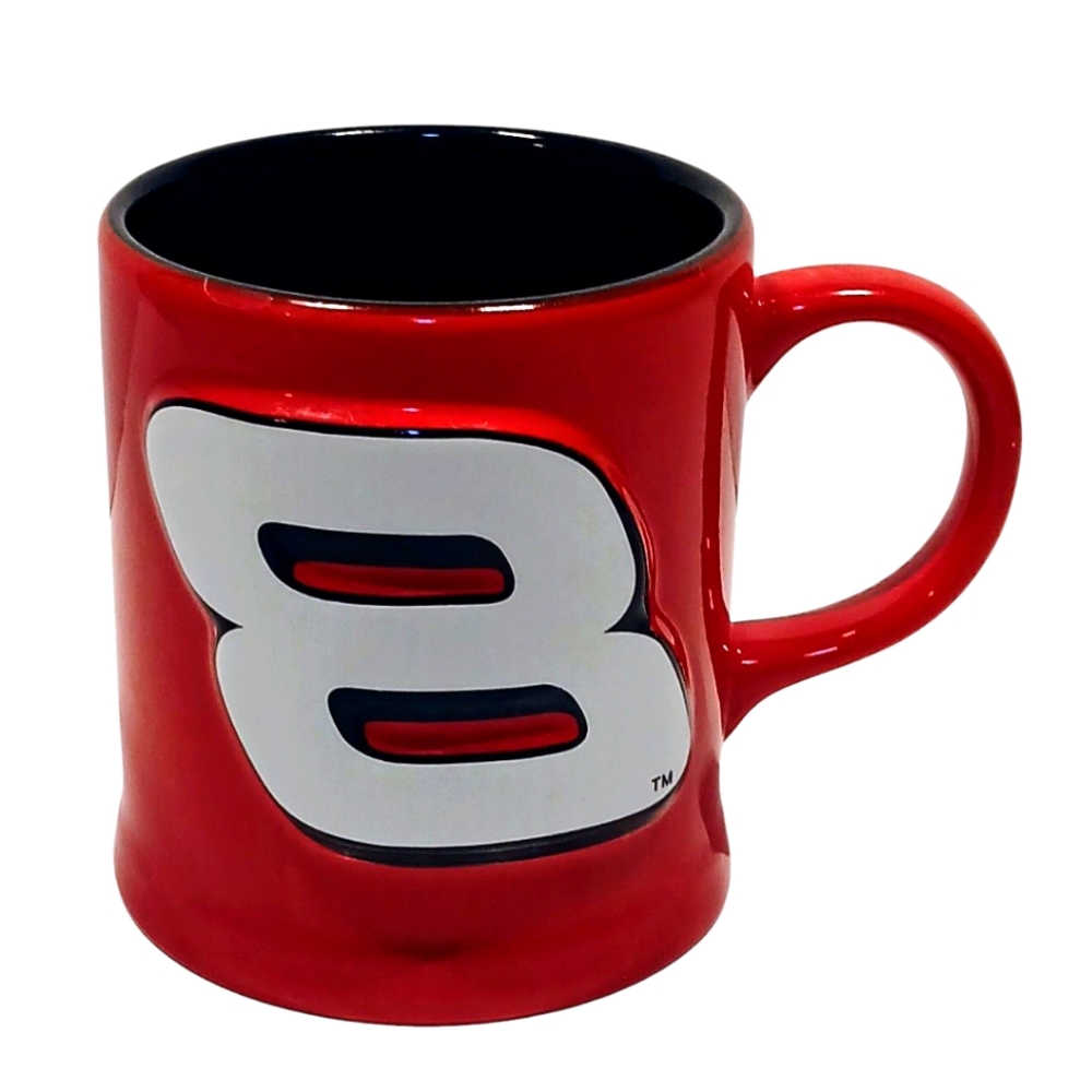 NASCAR Dale Earnhardt Jr. #8 2000 Signature Licensed Red Coffee Cup Mug 3D VTG